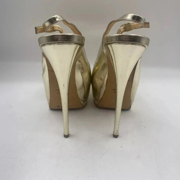 Giuseppe Zanotti Sharon 105‎ Gold Mirror Pumps Womens Size 36 US 6 - Picture 7 of 10